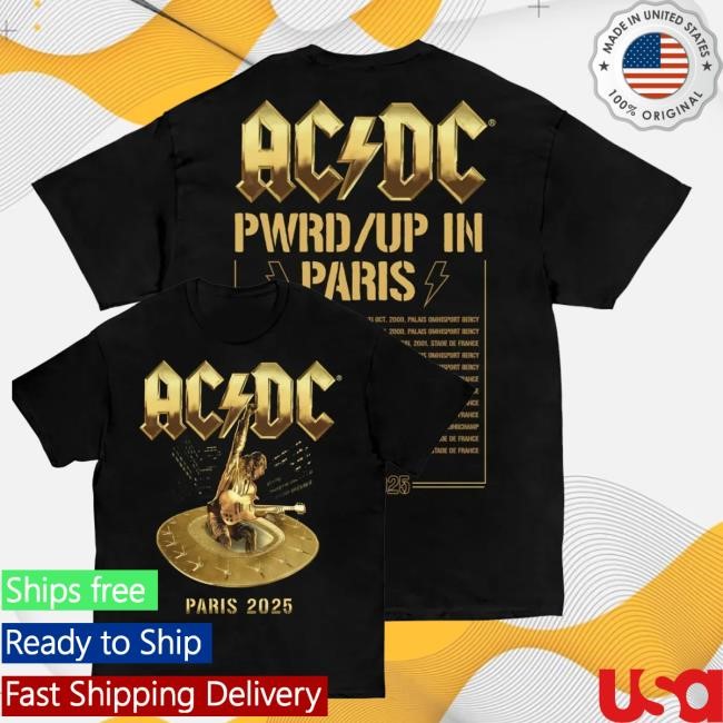 Acdc Merch Shop Store Paris Pwr Up Tour Hoodie