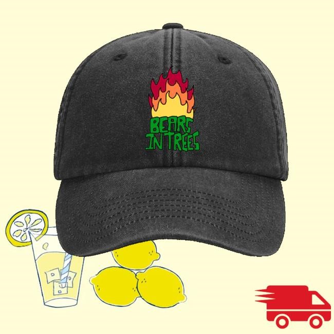 Bears In Trees Merch Fire Logo Cap