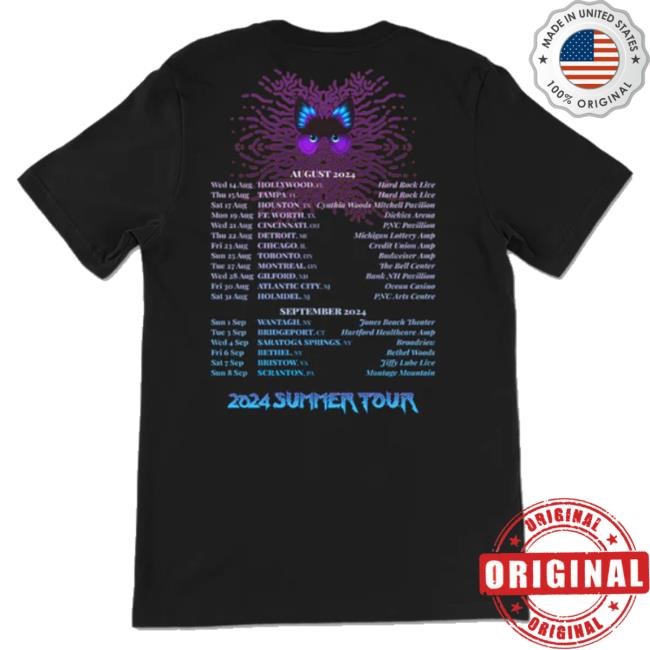 Yes Official Store Abstract Logo 2024 Tour Black Hoodie