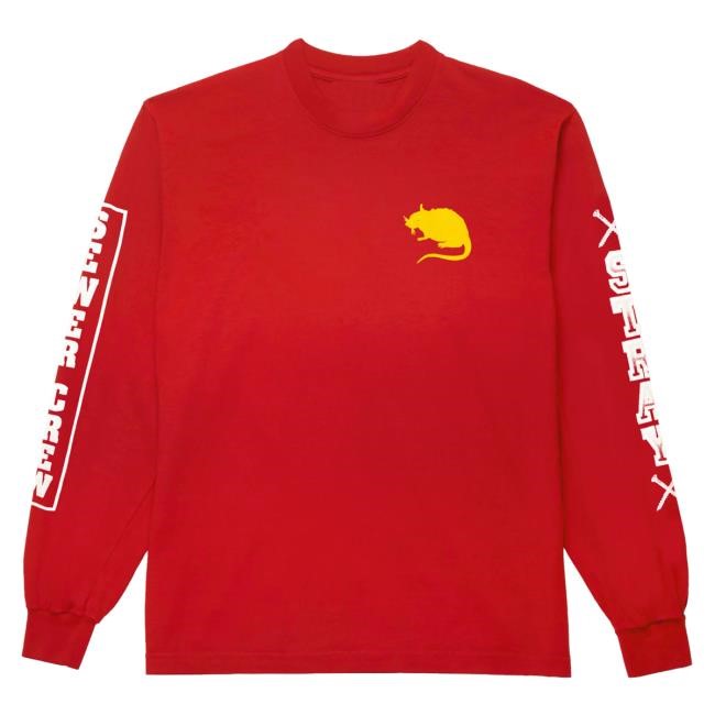 Original Stray Rats Merch Store Sewer Crew Nails L/S Crewneck Sweatshirt