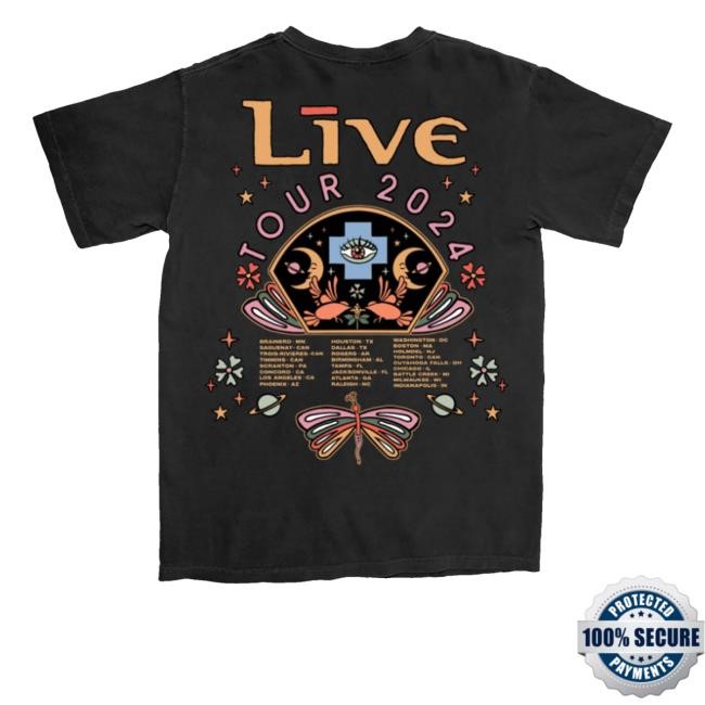 Live 2024 Tour T-Shirt, Hoodie, Tank Top, Sweater And Long Sleeve T-Shirt +Live+ Official Online Store