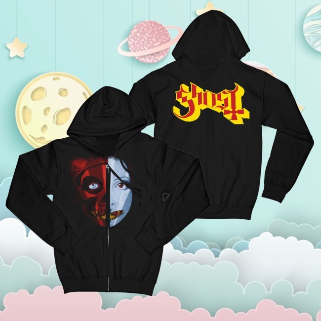Official Ghost Store Merch Split Face T-Shirt