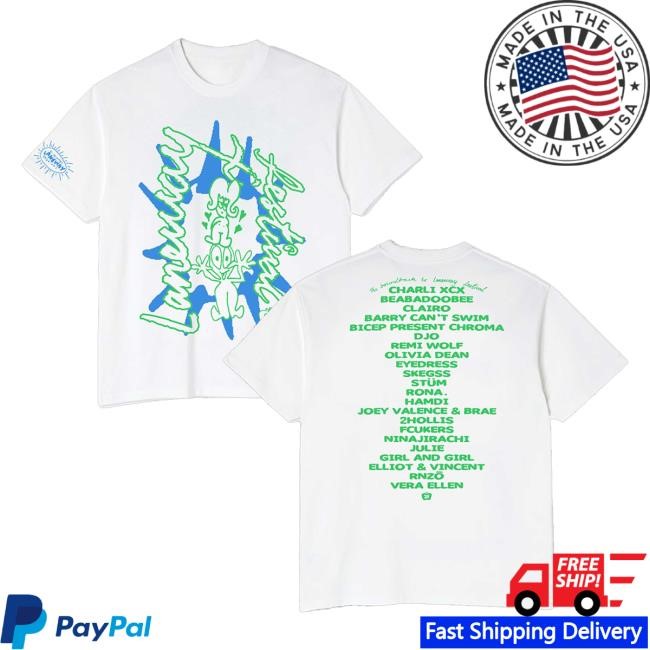 Laneway Festival Merch 2025 Lineup '25 White Shirt