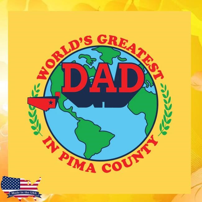 Trending Creamforever Merch Store World's Greatest Dad In Pima County Long Sleeve Shirt