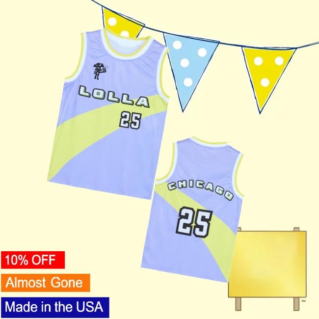 Lollapalooza Merch Store Shop 2025 Lolla Basketball Jersey Lollapalooza Merch Store Shop 2025 Lolla Basketball Jersey