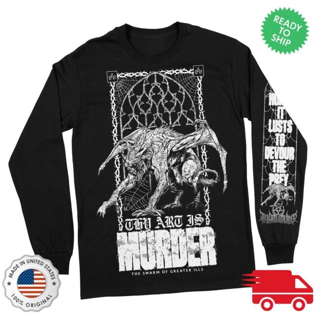 Indiemerchstore Merch Thy Art Is Murder Beast Longsleeve Crewneck Sweatshirt