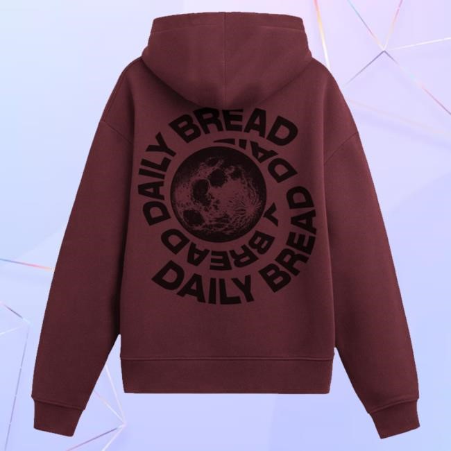 Trending Daily Bread Official Merch Store Moonswirl Hoodie - Maroon Funny Shirt