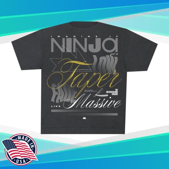 Team Ninja Merch Store Ninja Low Taper Fade Black Tee Shirt