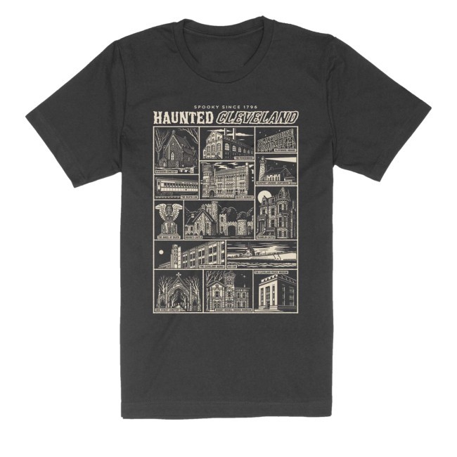 Spooky Since 1796 Haunted Cleveland Crew Hooded Sweatshirt