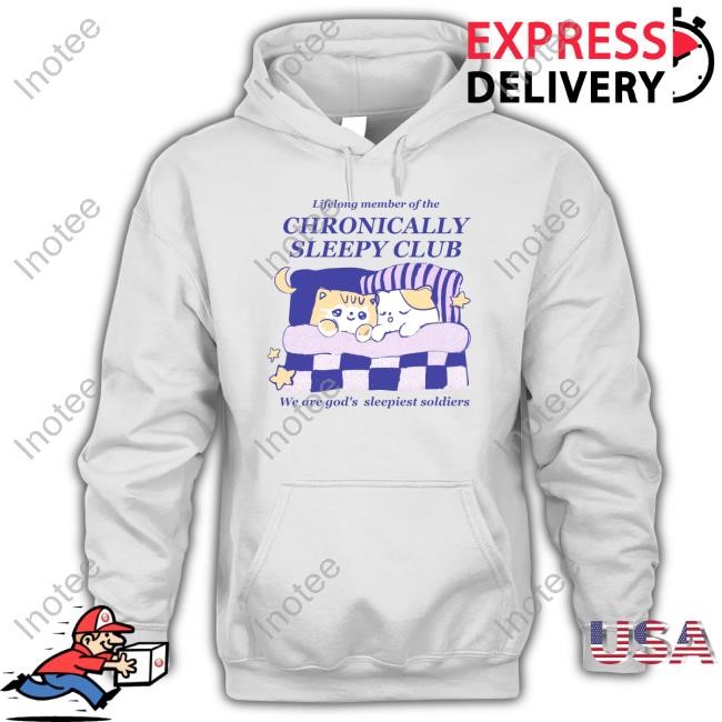 Maobabie Lifelong Member Of The Chronically Sleepy Club We Are God's Sleepiest Soldiers Long Sleeve