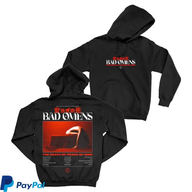 Trending Sumerian Records Merch Bad Omens Tracklist Champion Hoodie Sweatshirt