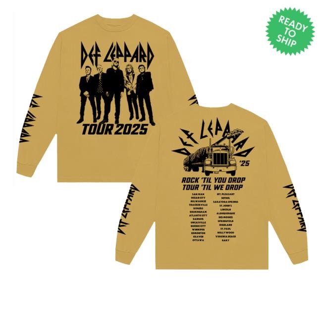 Def Leppard Official Store Summer Tour 2025 Shirt, Hoodie, Sweatshirt