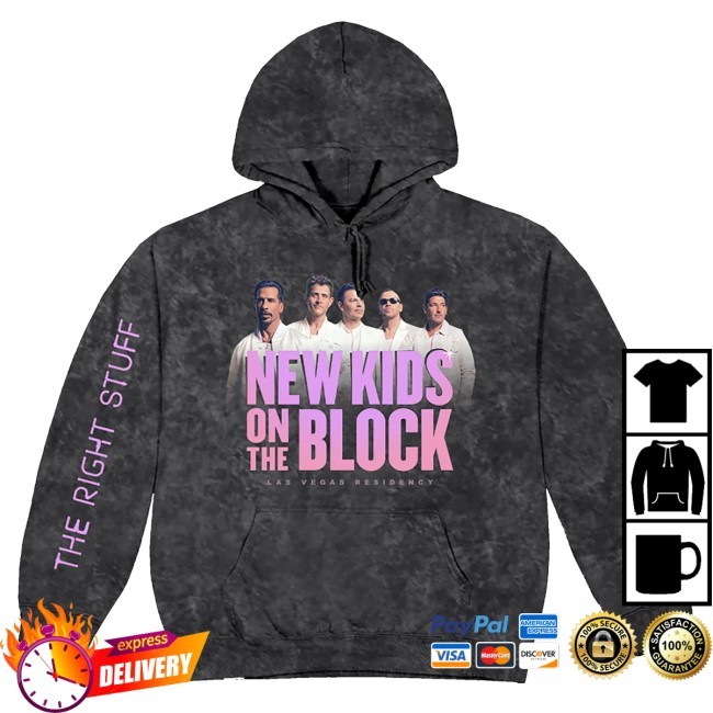 Trending New Kids On The Block Store Merch The Right Stuff Las Vegas Residency Tee Shirt