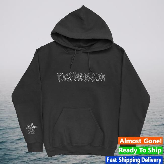 Technoblade Merch Store Diamond Bow Hoodie (Black) Shirts