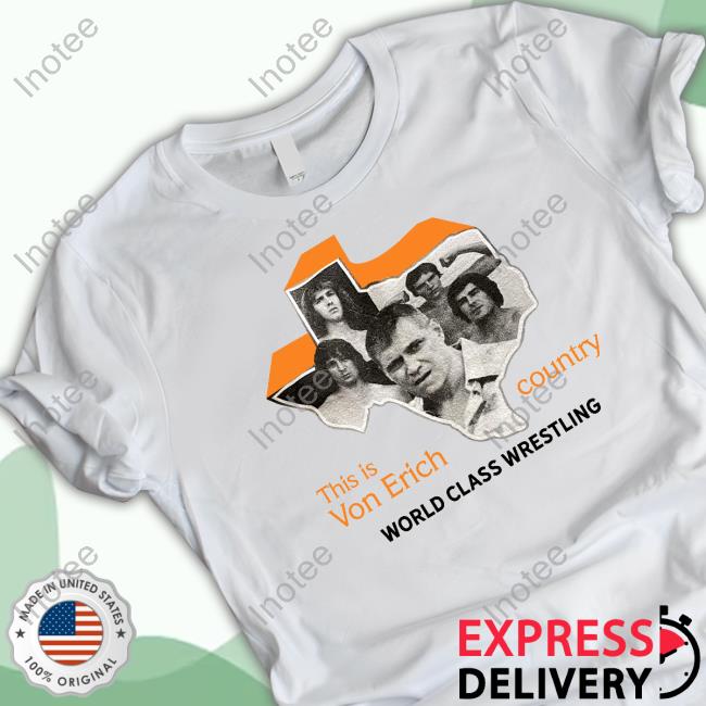 Official This Is Von Erich Country World Class Wrestling Tank Top
