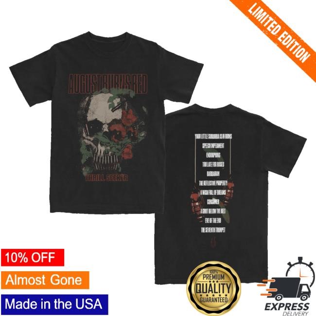 August Burns Red Tour Merch Store Thrill Seeker 20 Year Anniversary Shirts