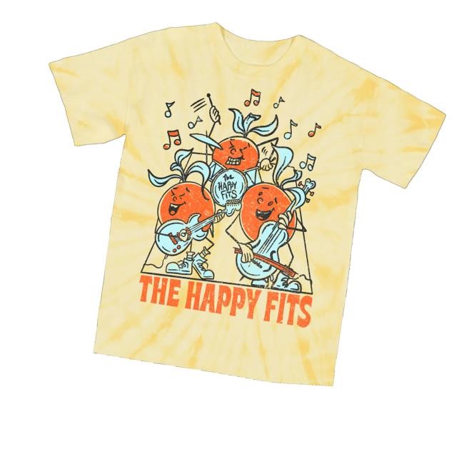 Thehappyfits Merch Grapefruit Band Dye T-Shirt