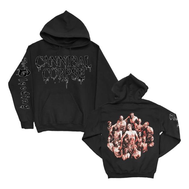 Cannibal Corpse The Bleeding Pullover Zip Up Hooded Sweatshirt Cannibal Corpse Merch