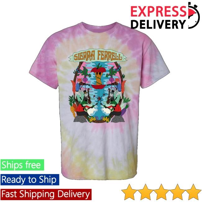 Sierra Ferrell Merch Fox Hunt Tie-Dye Crewneck Sweatshirt