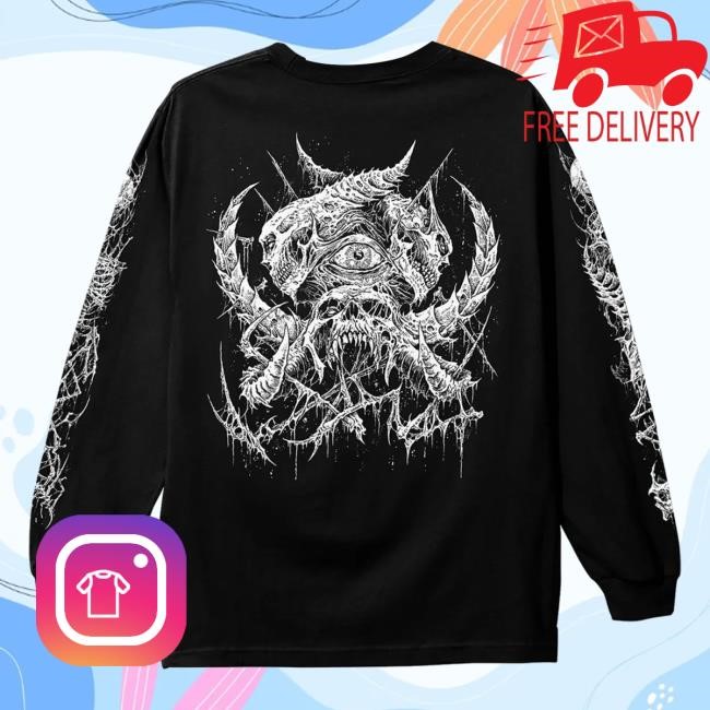 Whitechapel Merch Doom Black Zip Up Hooded Sweatshirt