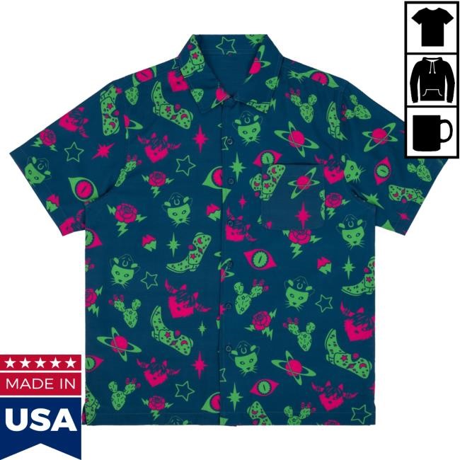 Meow Wolf Merch Lottie Button Up Hoodie