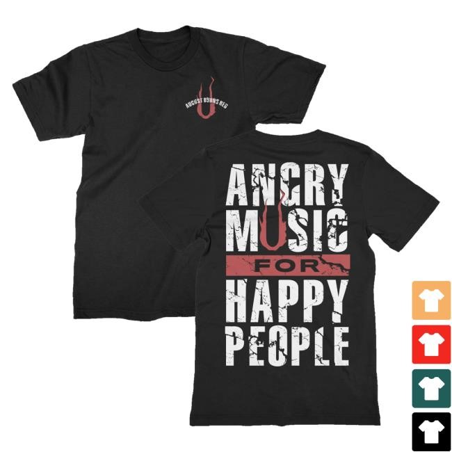 August Burns Red Tour Merch Angry Music Tee Shirt