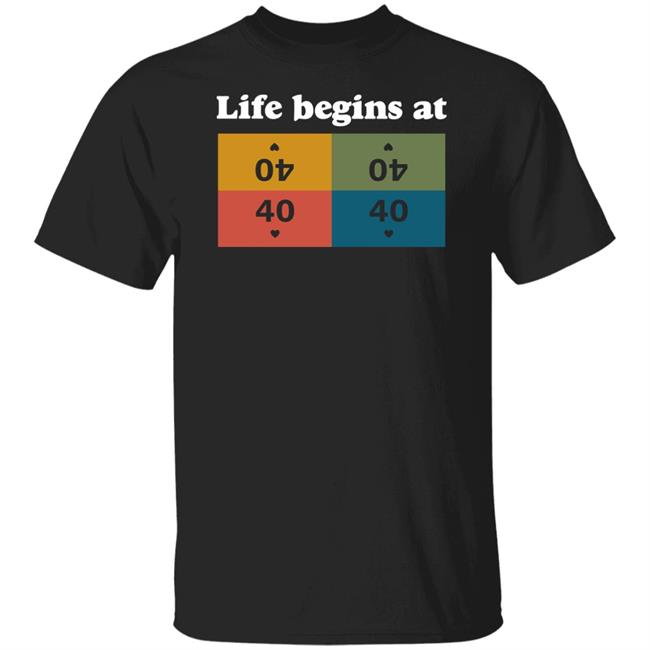 Commander Sphere Merch Life Begins At 40 Shirt Rachel Weeks