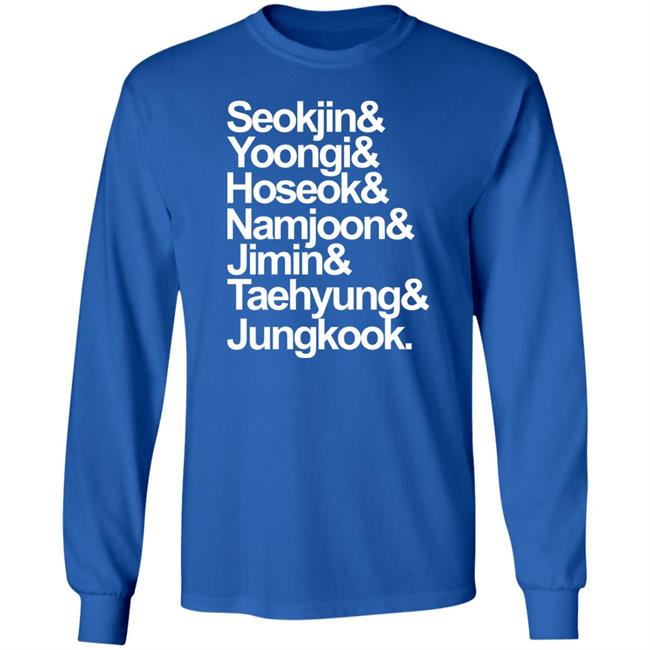 Seokjin Yoongi Hoseok Namjoon Jimin Taehyung Jungkook Shirt Brian Tong Seokjin Yoongi Hoseok Namjoon Jimin Taehyung Jungkook Shirt Brian Tong