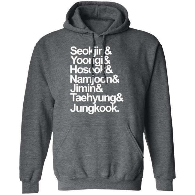 Seokjin Yoongi Hoseok Namjoon Jimin Taehyung Jungkook Shirt Brian Tong Seokjin Yoongi Hoseok Namjoon Jimin Taehyung Jungkook Shirt Brian Tong