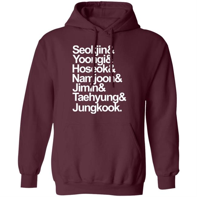 Seokjin Yoongi Hoseok Namjoon Jimin Taehyung Jungkook Shirt Brian Tong Seokjin Yoongi Hoseok Namjoon Jimin Taehyung Jungkook Shirt Brian Tong