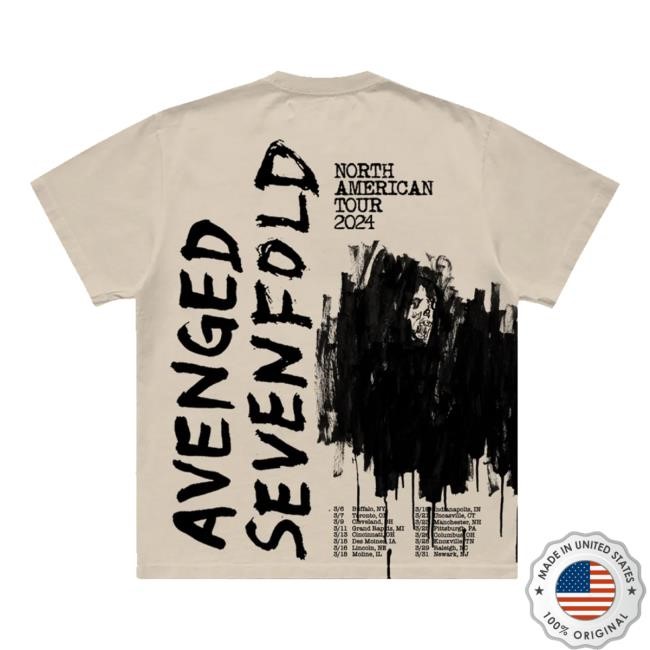 A7x World Merch Store Avenged Sevenfold 2024 Tour He Who Cannot Be Named Hoodie