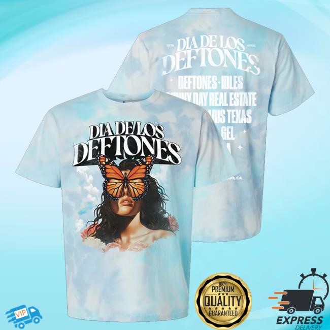 Shop Deftones Merch Store Ddld '24 Tie Dye Cloud Funny Shirt