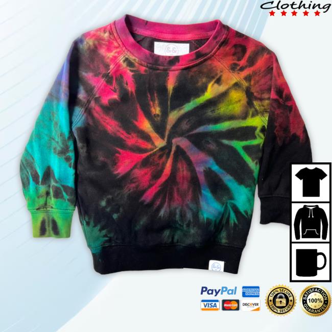 Official Reverse Rainbow Tie Dye Age 2 New Shirt
