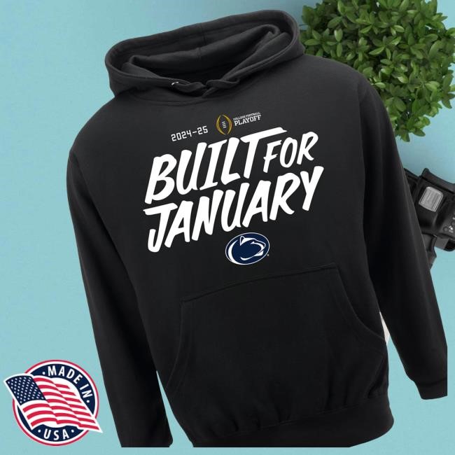 College Football Playoff Merch Shop Store Official College Football Playoff 2025 Penn State Built For January Tee