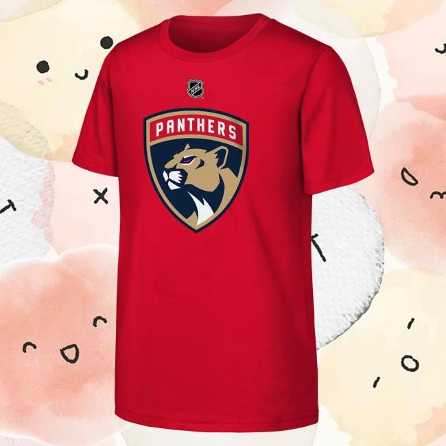 Official Fla Team Merch Store Shop Florida Panthers Youth 9 Sam Bennett Long Sleeve Shirt