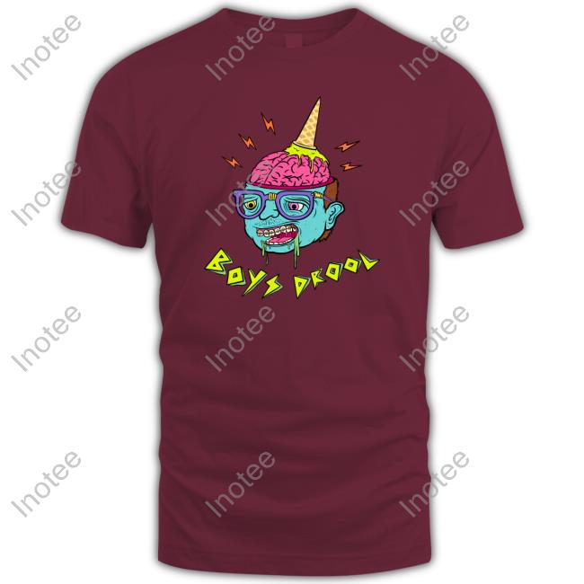 Official Boys Drool Ice Cream Brain T-Shirt