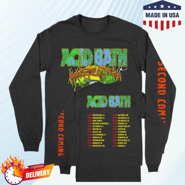 Acid Bath Merch Shop Store Tour Shirts