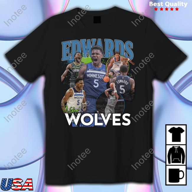 Minnesota Timberwolves Anthony Edwards Wolves Shirts
