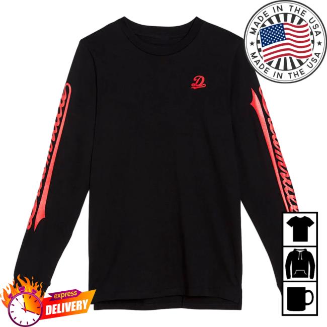 Official Dreamville Merch Classic Logo Pull Over Hoodie Black/Red Dreamville Records