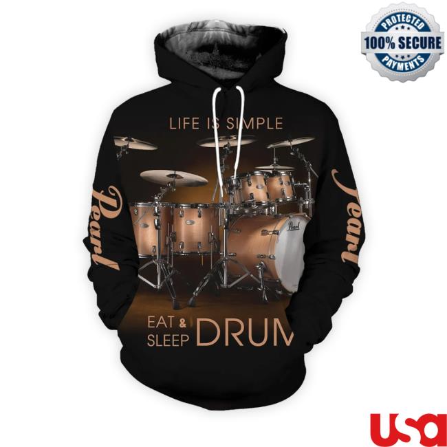 Official 3D All Over Printed Beautiful Drums Aop Shirt