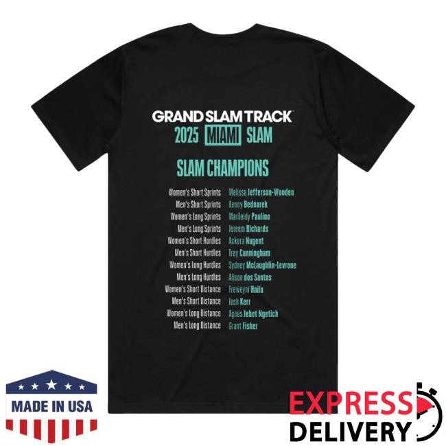 Miami Slam Champions Tee Shirt Cold Cuts Merch