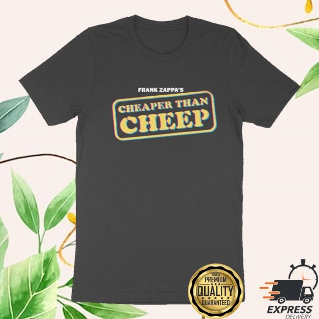 Official Frank Zappa Cheaper Than Cheep Black Sweatshirt
