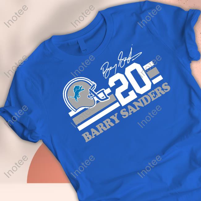 Detroit Lions Barry Sanders #20 Hoodied Sweatshirt