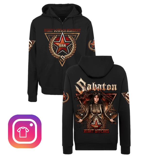 Official Sabaton Merch Store Sabaton Night Witches Pull Over Hoodie Sabaton Shop
