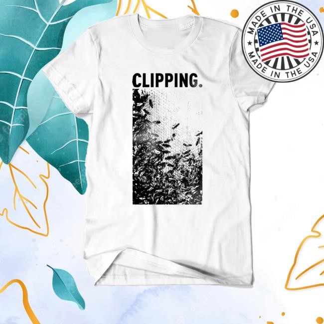 Clipping Merch Bees White Hoodie