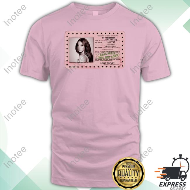 Lana Del Rey X Tyler Id Card Permanent License Of Travel Lana Del Rey Long Sleeve