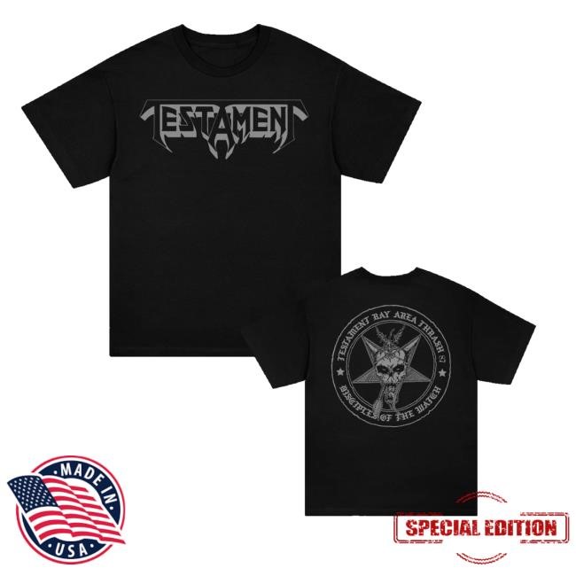 Testamentlegions Merch Bay Area Thrash Hoodie Sweatshirt