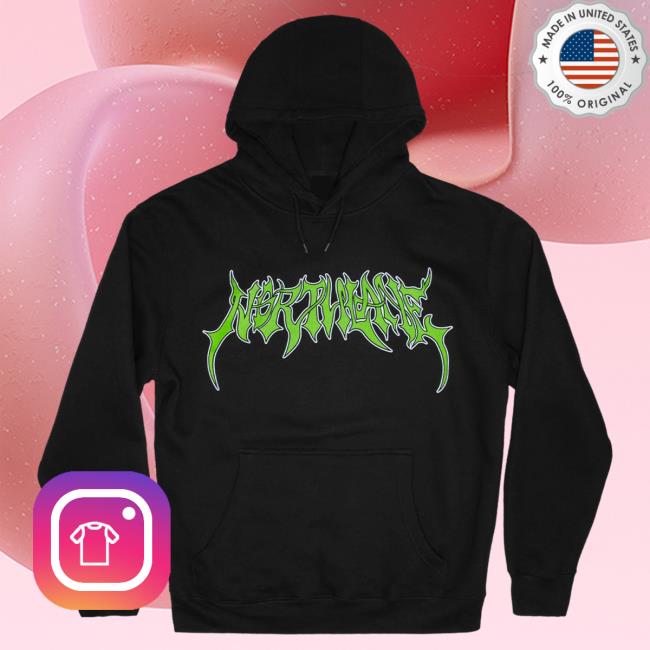 Official Merch Now Northlane Green Logo Black Popover Hoodie MerchNow