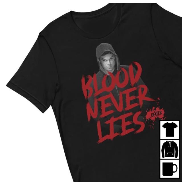 Paramount Shop Store Merch Official Dexter Blood Never Lies Hoodie