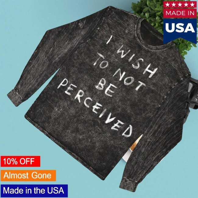 Melanie Martinez Merch Not Be Perceived Crewneck Sweatshirt Black